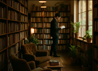 cozy bookstore